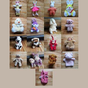 Lot of Vintage Stuffed Animals Plushies Baby Dolls